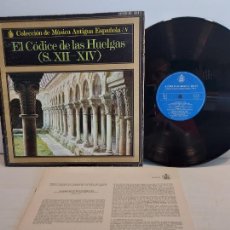 Discos de vinilo: EL CÓDICE DE LAS HUELGAS (SXII-SIV) / LP-GATEFOLD - HISPAVOX-1970 / MBC. ***/*** INSERTO. Lote 401904604