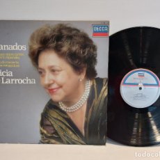 Discos de vinilo: ALICIA DE LARROCHA / GRANADOS / SEIS PIEZAS SOBRE CANTOS POPULARES / LP-DECCA / DE LUJO. ****/****