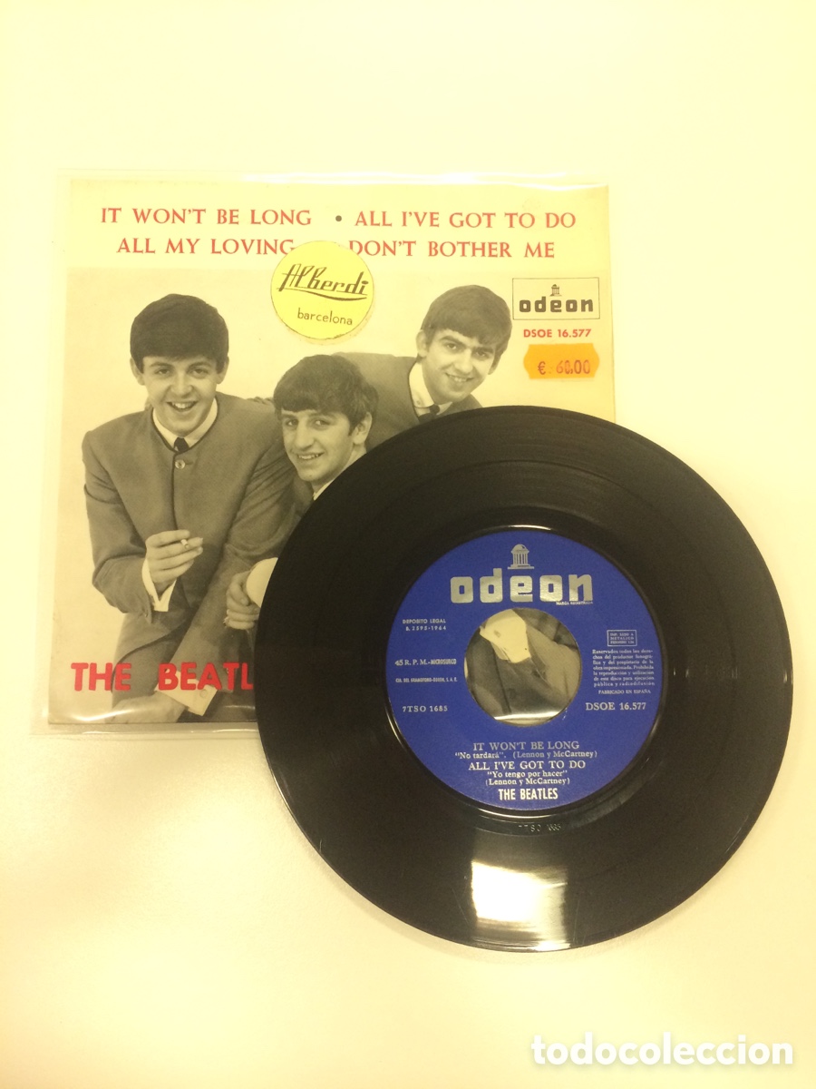 Discos de vinilo: THE BEATLES. EP. It Won&rsquo;t be Long. - Foto 3