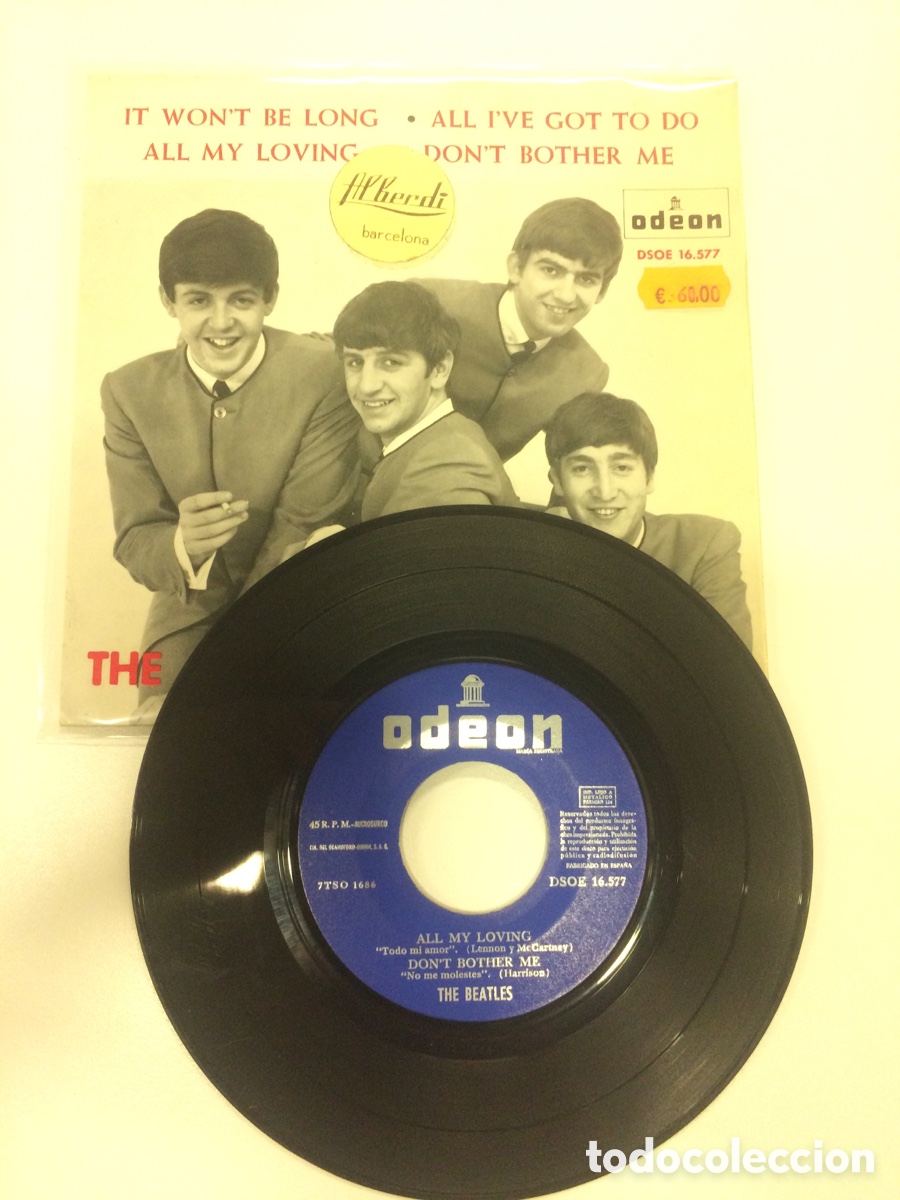 Discos de vinilo: THE BEATLES. EP. It Won&rsquo;t be Long. - Foto 4
