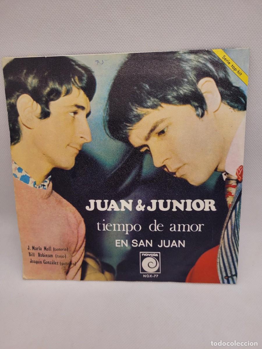 Discos de vinilo: JUAN Y JUNIRO TIEMPO DE AMOR vinilo single - Foto 2
