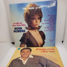 Discos de vinilo: LOTE ROSA MORENA Y PAQUITO JEREZ VINILO LP. Lote 401948649