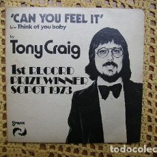 Discos de vinilo: TONY CRAIG CAN YOU FEEL IT SIMPLE DE VINILO CON TAPA UK. Lote 401948744