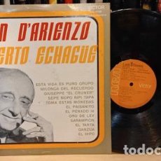 Discos de vinilo: JUAN D ARIENZO ALBERTO ECHAGUE LP VINILO EX. Lote 401950099
