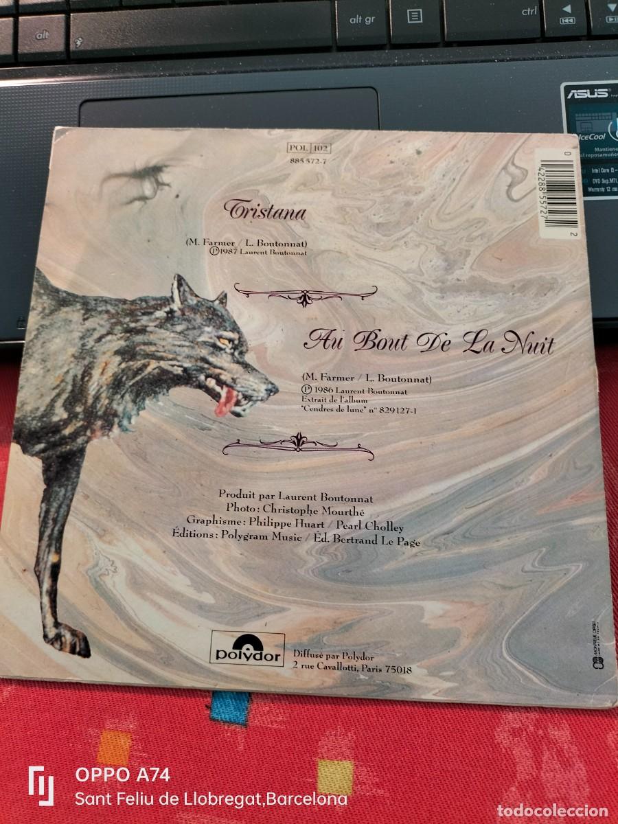 Discos de vinilo: RAR SINGLE 7&rdquo;. MYLENE FARMER. CRISTANA - Foto 2