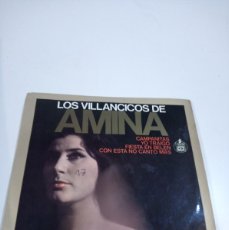 Discos de vinilo: ARM-3 DISCO CHICO 7 PULGADAS LOS VILLANCICOS DE AMINA CAMPANITAS EP. Lote 401971769
