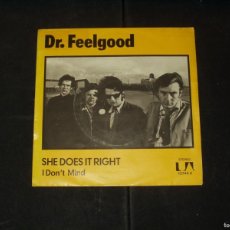 Discos de vinilo: DR. FEELGOOD SINGLE SHE DOES IT RIGHT. Lote 401991614