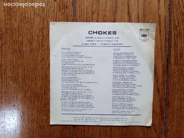 Discos de vinilo: Chokes - mirame + lig&oacute;n - Foto 3