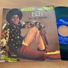 Discos de vinilo: MICHAEL JACKSON (BEN) SINGLE ESPAÑA 1972 (EPI15). Lote 402024794