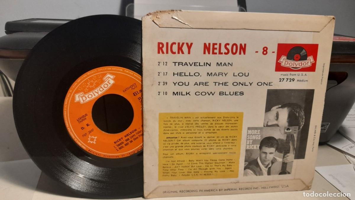 Discos de vinilo: EP RICKY NELSON : TRAVELIN MAN - Foto 2
