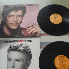 Discos de vinilo: LOTE 2 LPS DAVID BOWIE. CHANGES ONE 1976 & TWO 1981 - SPAIN - SPACE ODDITY/ZIGGY STARDUST/STARMAN.... Lote 402062224