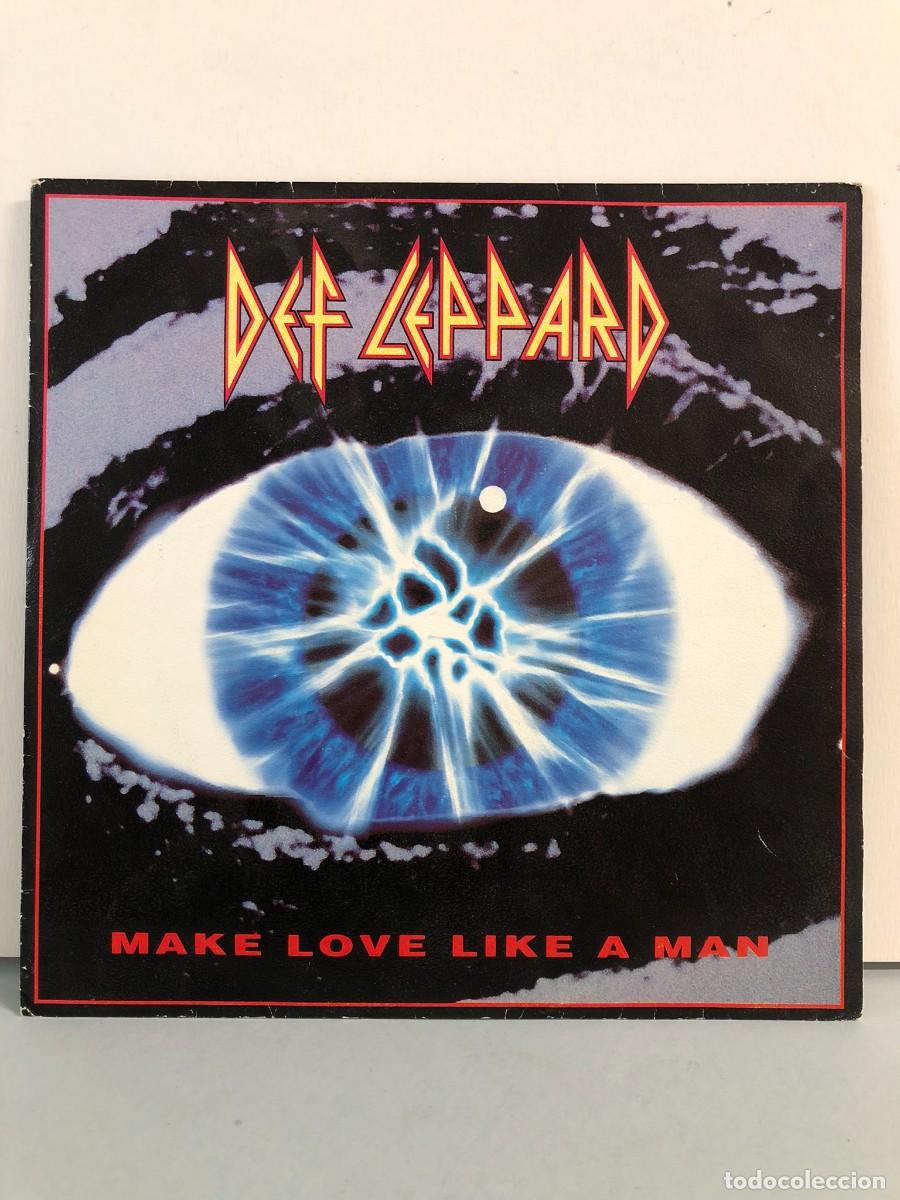 Discos de vinilo: Single DEF LEPPARD - MAKE LOVE LIKE A MAN - Foto 1