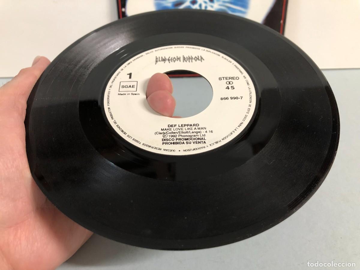 Discos de vinilo: Single DEF LEPPARD - MAKE LOVE LIKE A MAN - Foto 4