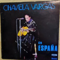 Discos de vinilo: LP CHAVELA VARGAS EN ESPAÑA. Lote 402084429