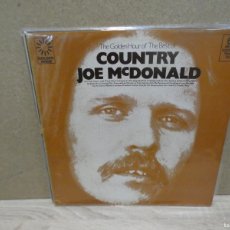 Discos de vinilo: ARKANSAS1980 PACC183 LP UK CA 1972 GOLDEN HOUR OF COUNTRY JOE MC DONALD. Lote 402090734