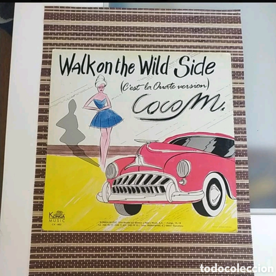 Discos de vinilo: Maxi single Coco M. Walk on The Wild side (Lou Reed) - Foto 2
