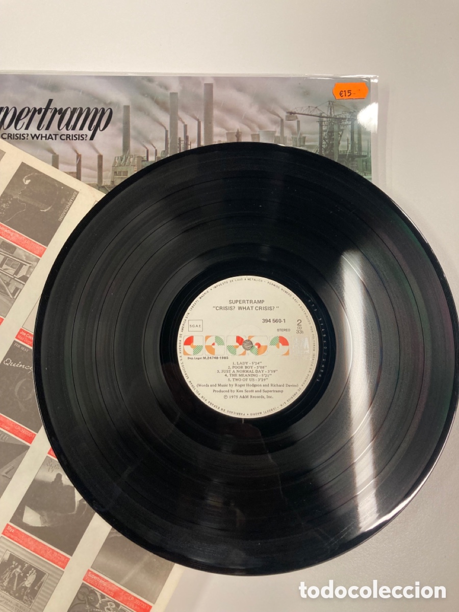 disco vinilo supertramp - Buy LP vinyl records of Pop-Rock International of  the 70s on todocoleccion
