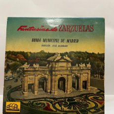 Discos de vinilo: SINGLE - FANTASIAS DE ZARZUELAS - BANDA MUNICIPAL DE MADRID - LA DOLORES -. Lote 402140549
