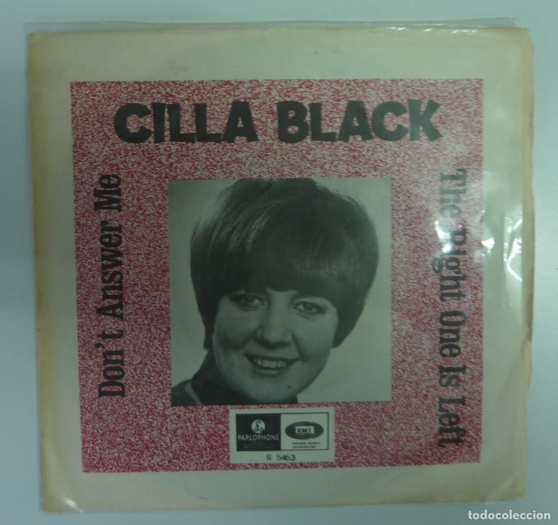 Discos de vinilo: CILLA BLACK // DONT ANSWER ME // SUECIA // SINGLE - Foto 1