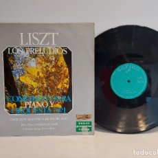 Discos de vinilo: LISZT / LOS PRELUDIOS / CONCIERTO PIANO Y ORQUESTA N 1 / LP-ZAFIRO-1970 / DE LUJO. ****/****. Lote 402151329