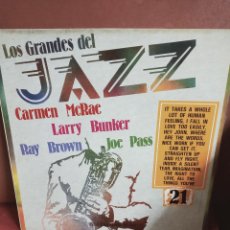 Discos de vinilo: LOS GRANDES DEL JAZZ - CARMEN MCRAE - LARRY BUNKER - RAY BROWN - JOE PASS - LP.. Lote 402152504