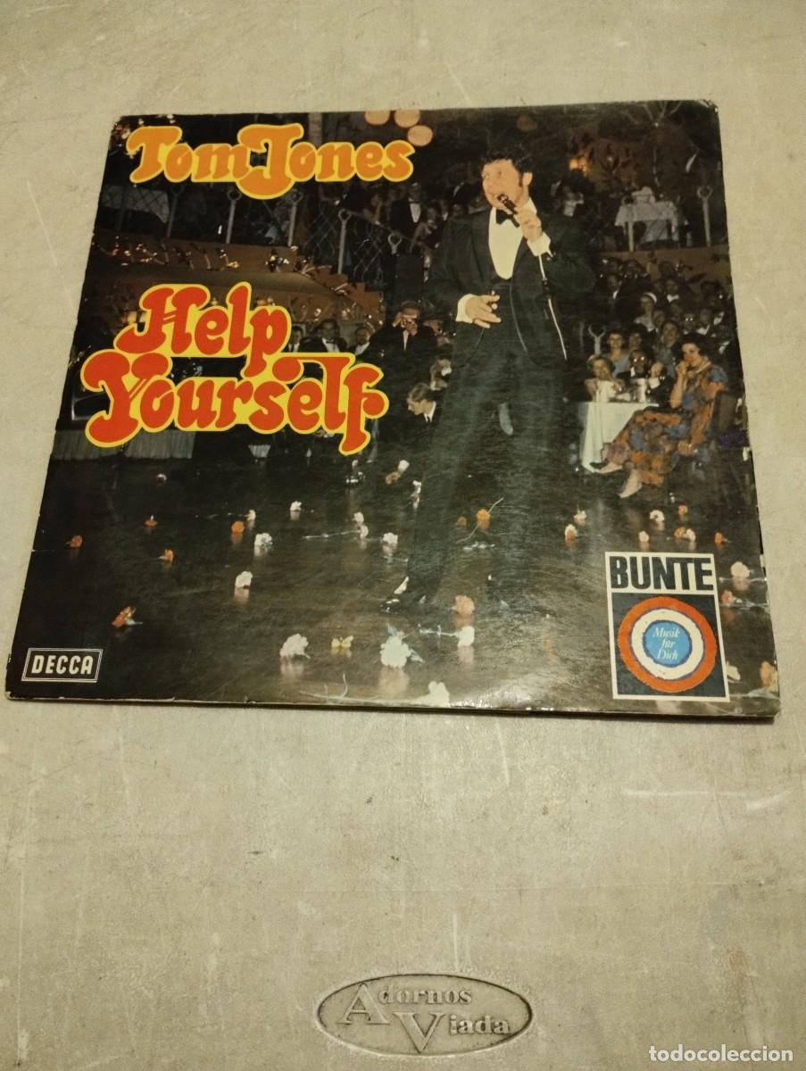 Discos de vinilo: Tom Jones LP Help Yourself Ger. Portada abierta - Foto 1