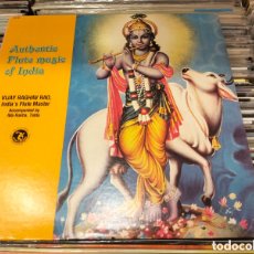Discos de vinilo: VIJAY RAGHAV RAO, ALLA RAKHA – AUTHENTIC FLUTE MUSIC OF INDIA. LP VINILO EDICIÓN USA. BUEN ESTADO.. Lote 402173684