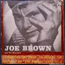 Discos de vinilo: JOE BROWN & THE BRUVVERS - EP SPAIN 1963 - PYEP-2030 - THE SURVEY WITH THE FRINGE ON TOP - BEAT. Lote 402201589