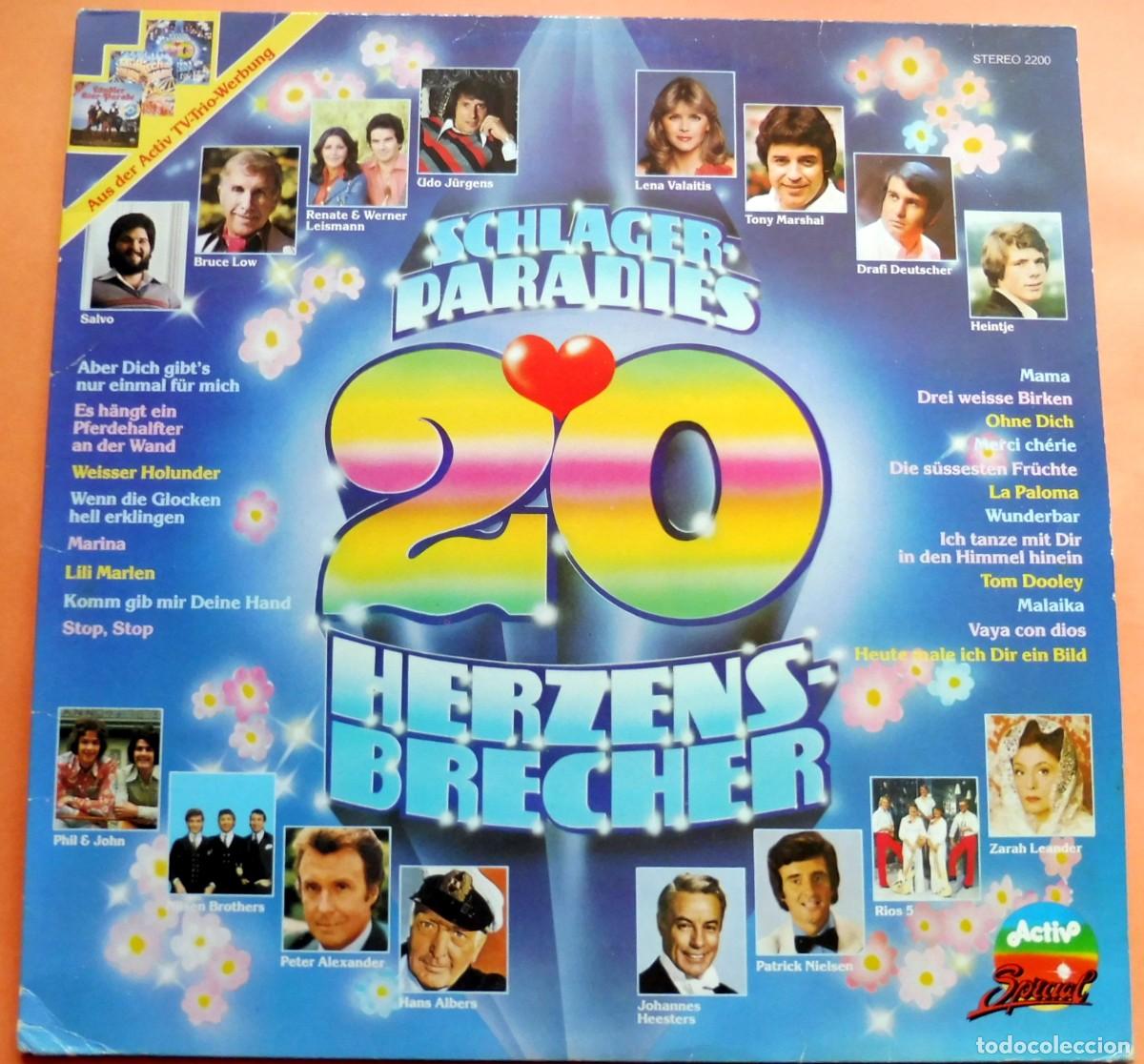 Vinyl-Schallplatten: LP - Schlager-Paradies 20 Herzens-Brecher - Activ Special &ndash; LP 2200 - Switzerland 1978