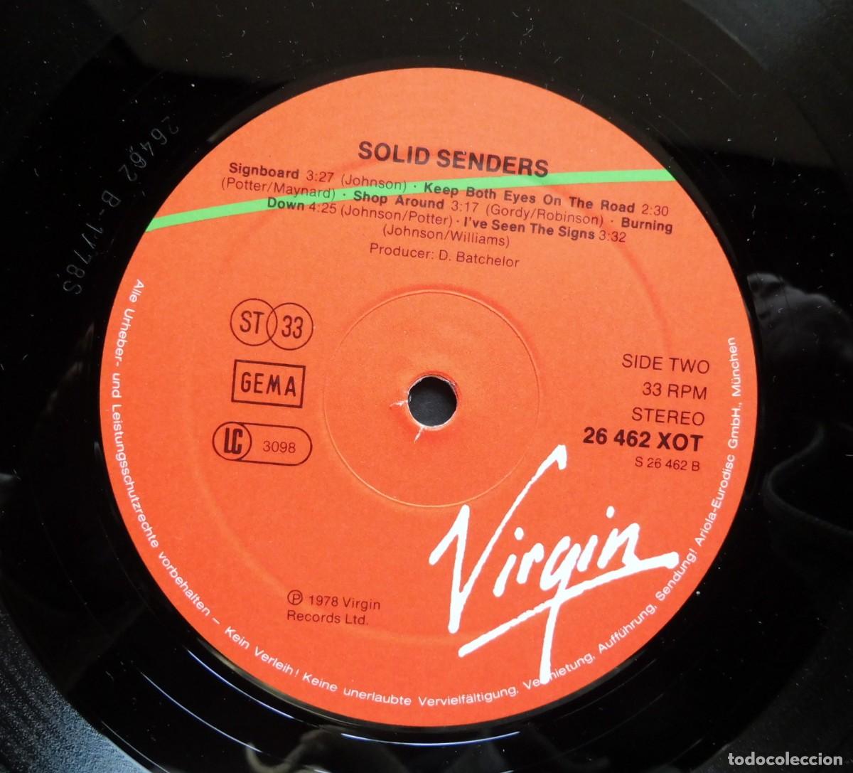 Discos de vinilo: LP - Solid Senders &ndash; Solid Senders - Virgin &ndash; 26 462 XOT - Germany 1978 - wilko - Foto 4