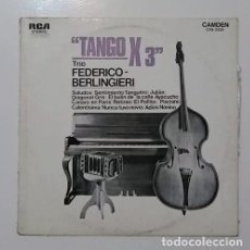Discos de vinilo: VINILO TRIO FEDERICO BERLINGIERI TANGO X 3 VG. Lote 402228694