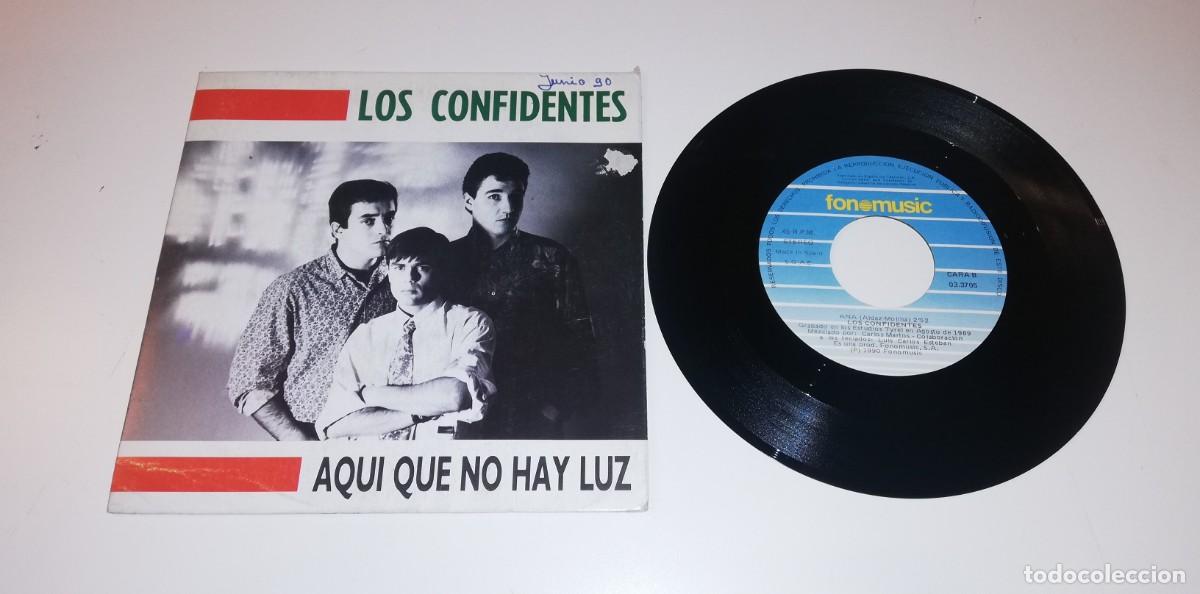 Vinyl records: S8-Los Confidentes - Aqu&iacute; Que No Hay Luz - VINILO 7&rdquo;- POR VG DIS VG+