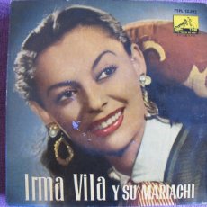 Discos de vinilo: IRMA VILLA - GUADALAJARA/LA MALAGUEÑA/DOS ARBOLITOS/CIELITO LINDO (EP ESPAÑOL, LA VOZ DE SU AMO 1960. Lote 402255254