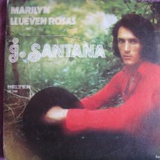 Discos de vinilo: J. SANTANA - MARILYN / LLUEVEN ROSAS (SINGLE ESPAÑOL, BELTER 1974). Lote 402258334