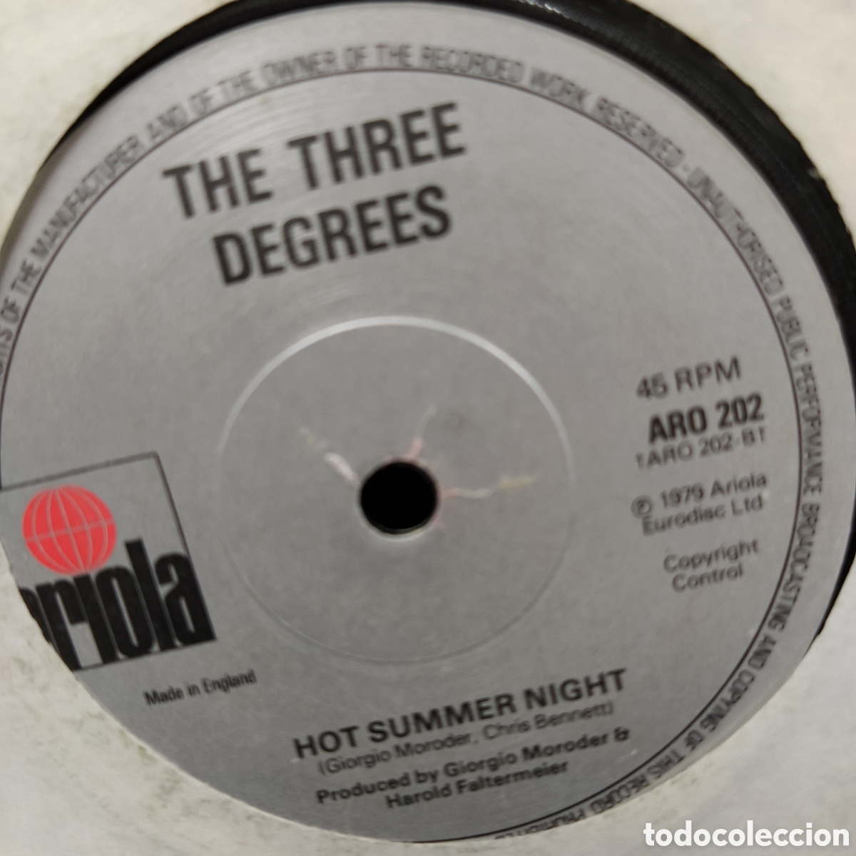 Discos de vinilo: The Three Degrees - My Simple Heart (7&rdquo;, Single) - Foto 2