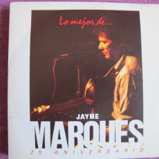 Discos de vinilo: JAYME MARQUES - LAS TRES DE LA MAÑANA / UN DIA DE DOMINGO (SINGLE PROMO ESPAÑOL, RNE 1989). Lote 402265989