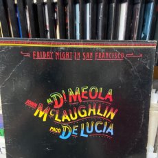 Discos de vinilo: FRIDAY NIGHT IN SAN FRANCISCO JOHN MCLAUGHLIN PACO DE LUCIA ALDI MEOLA. Lote 402271514