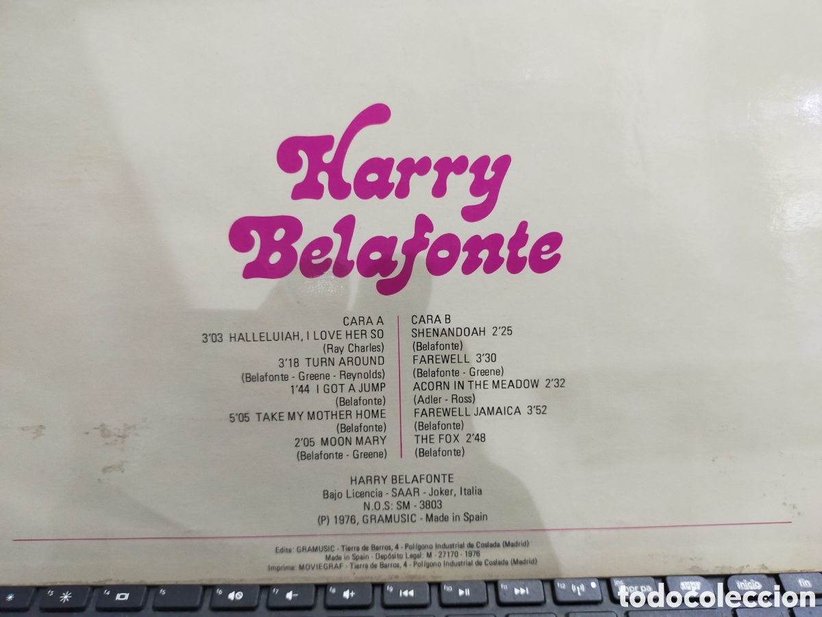 Discos de vinilo: Harry Belafonte LP 1976 - Foto 2