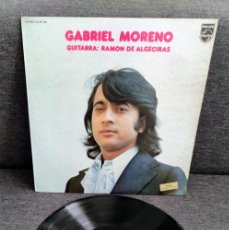 Discos de vinilo: LP - GABRIEL MORENO Y RAMÓN DE ALGECIRAS A LA GUITARRA - PHILIPS 1974 VINILO. Lote 402281964