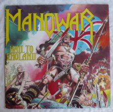 Discos de vinilo: LP VINILO MANOWAR 1984 HAIL TO ENGLAND. Lote 402304409