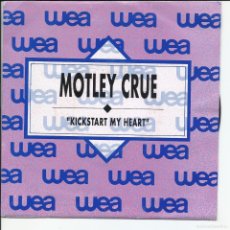 Discos de vinilo: MOTLEY CRUE.- KICKSTART MY HEART SINGLE PROMO ELEKTRA 1.188 ESPAÑA 1989. Lote 402318174