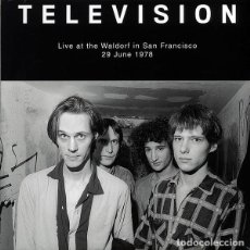 Discos de vinilo: TELEVISION – LIVE AT THE WALDORF IN SAN FRANCISCO 29 JUNE 1978 LP. Lote 402324734