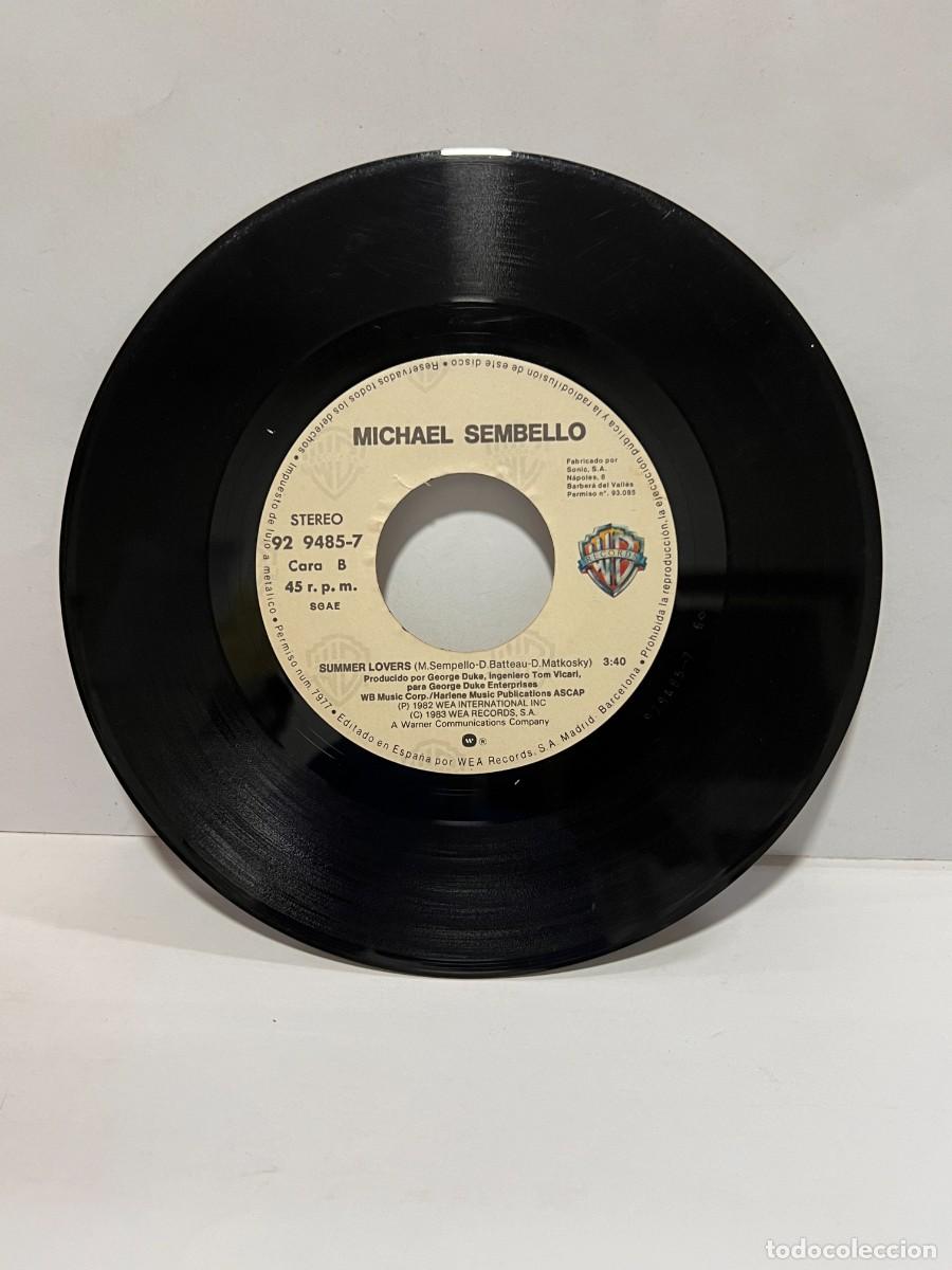 Discos de vinilo: SINGLE - MICHAEL SEMBELLO - AUTOMATIC MAN / SUMMER LOVERS - WB RECORDS - MADRID 1983 - Foto 3