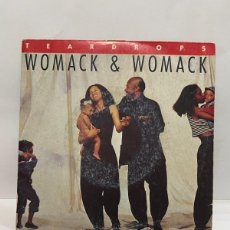 Discos de vinilo: SINGLE - WOMACK & WOMACK - TEARDROPS / CONSCIOUS OF MY CONSCIENCE - ISLAND RECORDS - 1988. Lote 402408624