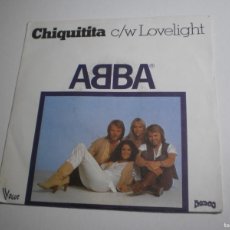 Discos de vinilo: SINGLE ABBA CHIQUITITA. C/W LIVELIGHT. VOGUE 1978 FRANCE (SEMINUEVO). Lote 402410479