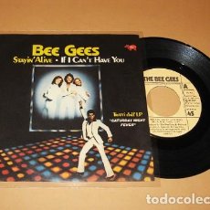 Discos de vinilo: BEE GEES - STAYIN ALIVE / IF I CAN'T HAVE YOU - SINGLE - 1977 - RARE. Lote 291952248