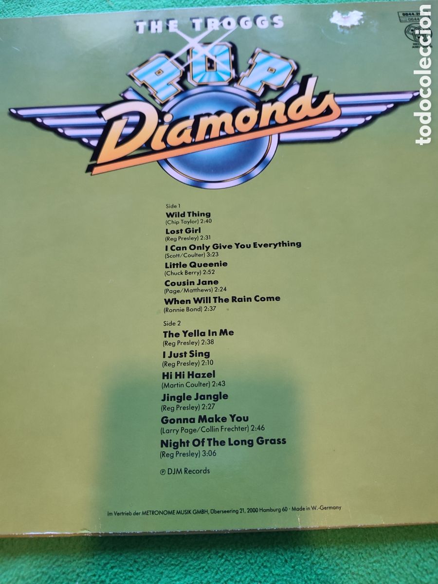 Discos de vinilo: The Troggs - Pop Diamond - Foto 2