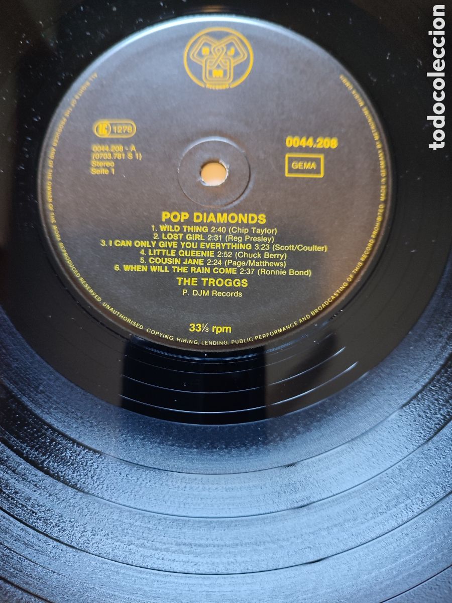 Discos de vinilo: The Troggs - Pop Diamond - Foto 3