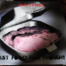 Discos de vinilo: WARTIME - FAST FOOD FOR THOUGHT - 12” MAXI UK CHRYSALIS 1990 PUNK HARDCORE. Lote 402414179