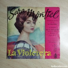 Discos de vinilo: EP 7” SARA MONTIEL. FRANCE. LA VIOLETERA.RARO.. Lote 402427539